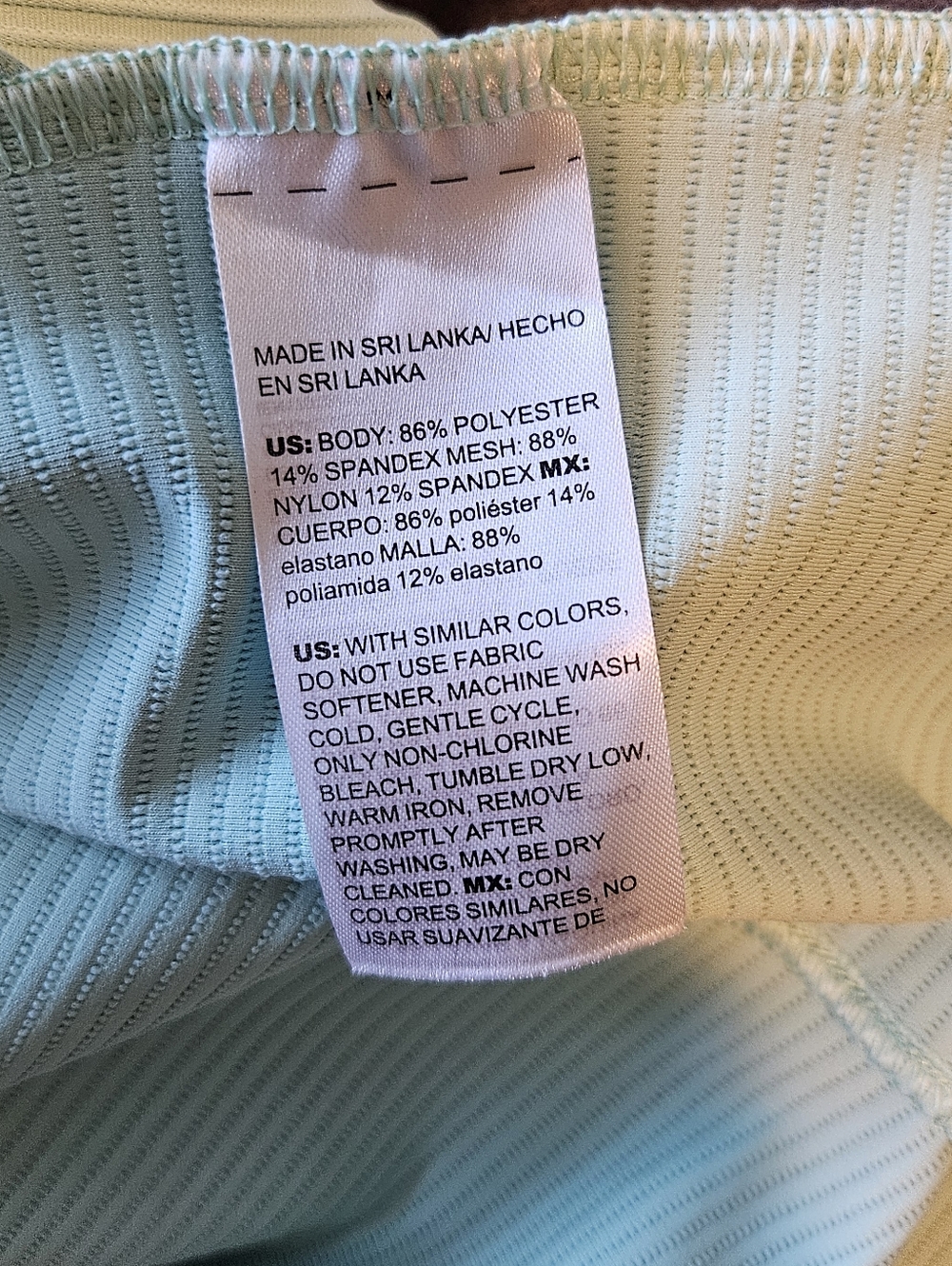 Chico's Mint Quarter-Zip Ribbed Pullover - Picture 4 of 4